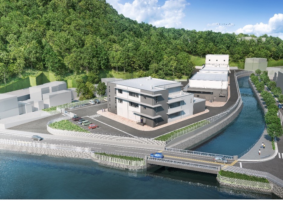 新浄水場　完成イメージ